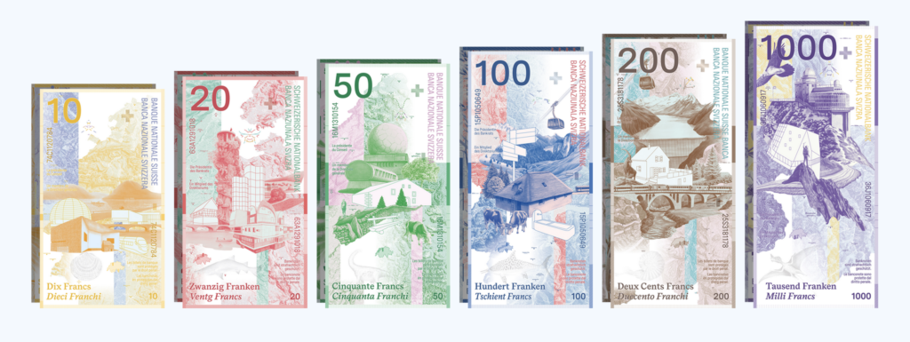 nouveaux billets Suisse